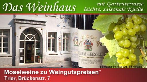 Digitale Anzeige für Das Weinhaus in Trier