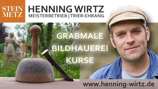 Fotos und Anzeigen Gestaltung für Steinmetz Henning Wirtz