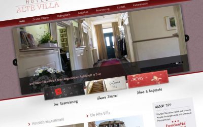 Hotel Alte Villa Trier erhält neues Webdesign