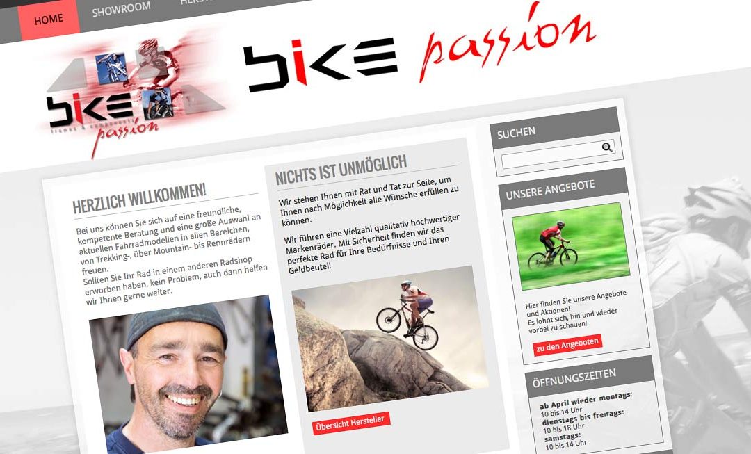Relaunch der Webseite von Bike Passion