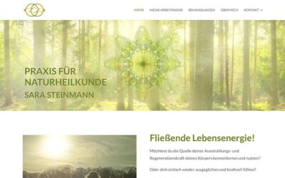 Neue WordPress Website für Naturheilpraxis Sara Steinmann in Berlin