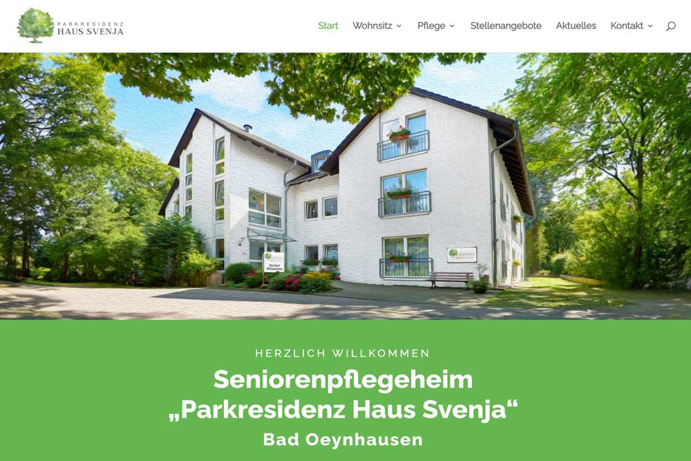 3 x Website Erneuerung für Senioren-/ Pflegeheime
